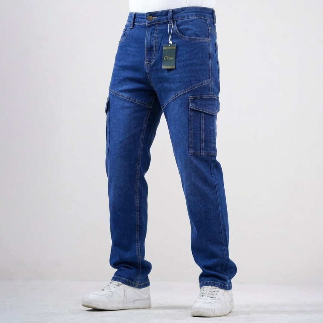 Denim Men's Cargo pants Deep Blue