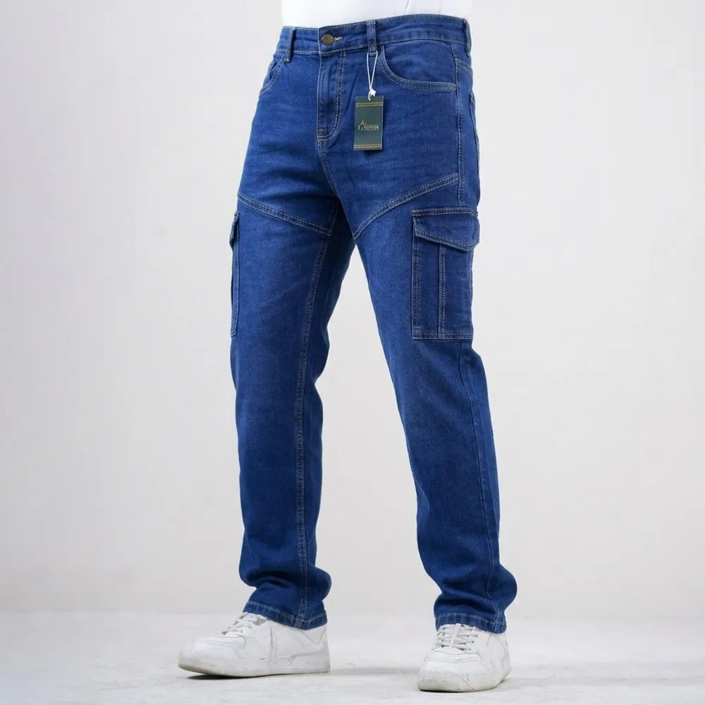 Denim Men's Cargo pants Deep Blue